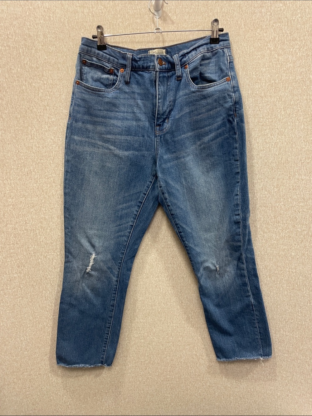 Madewell High-Rise Slim Crop Boy Jean